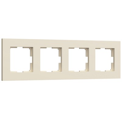 Рамка из поликарбоната на 4 поста Slab айвори софт W0042962 a062809 - фото 263802