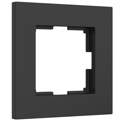 Рамка из поликарбоната на 1 пост Slab черный софт W0012908 a062799 - фото 263827