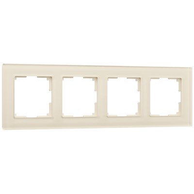 Рамка из стекла на 4 поста Favorit молочный W0041141 a058816 - фото 264405
