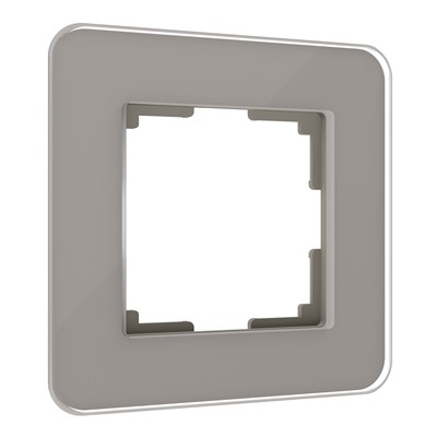 Рамка из стекла на 1 пост Elite дымчатый W0012417 a057874 - фото 264508
