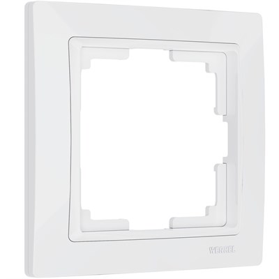 Рамка из поликарбоната на 1 пост Snabb Basic белый W0012001 a051303 - фото 265347
