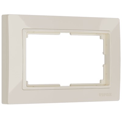 Рамка из поликарбоната для двойной розетки Snabb Basic слоновая кость W0082003 a051293 - фото 265369