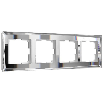 Рамка из стекла на 4 поста Diamant зеркальный W0041220 a051018 - фото 265742