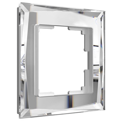 Рамка из стекла на 1 пост Diamant зеркальный W0011220 a051017 - фото 265744