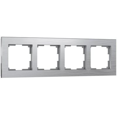 Рамка из металла на 4 Аluminium алюминий W0041706 a050953 - фото 265852