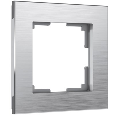 Рамка из металла на 1 пост Аluminium алюминий W0011706 a050948 - фото 265869