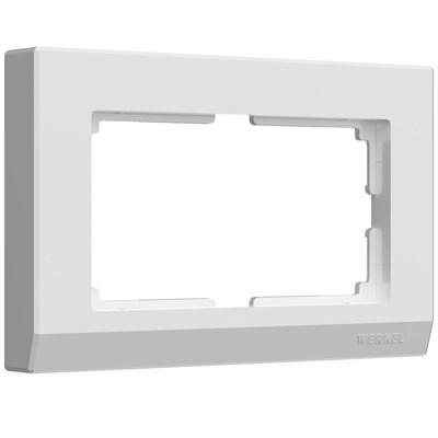 Рамка из поликарбоната для двойной розетки Stark белый W0081801 a050905 - фото 265942