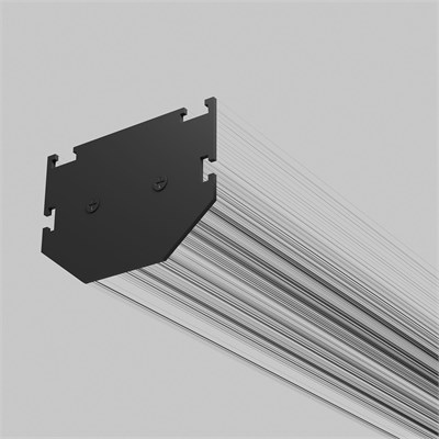 Slim Magnetic Комплект заглушек для шинопровода в натяжной потолок: торцевая и внутренняя черный 85233/00 a070152 - фото 266638