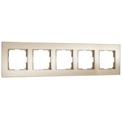 Рамка из стекла на 5 постов Senso шампань soft-touch W0053111 a069970 - фото 266676