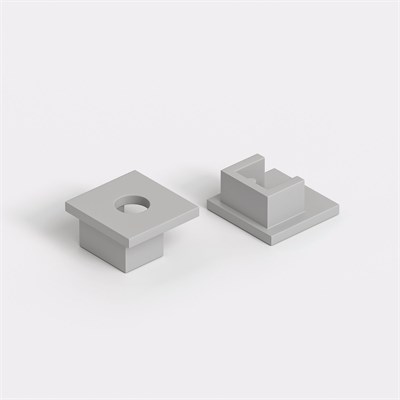 Заглушки для встраиваемого гибкого алюминиевого профиля под ГКЛ 9,5мм (комп. 2шт) ZLL-2-ALP024 a070647