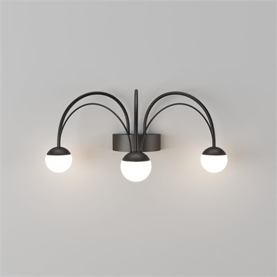 Настенный светодиодный светильник Ragno 90031/3 черный a070274 - фото 296438