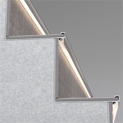 LL-2-ALP025 Встраиваемый алюминиевый профиль для подсветки ступеней (под ленту до 11mm) LL-2-ALP025 a068313