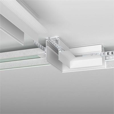 Slim Magnetic Коннектор угловой для встраиваемого шинопровода под ГКЛ 12,5мм (белый) 85212/00 85212/00 a067501 - фото 299013