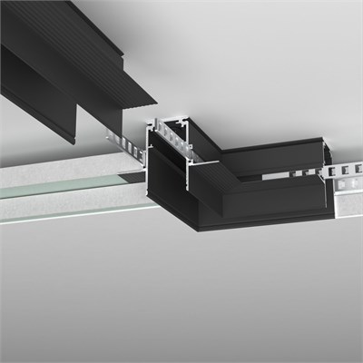 Slim Magnetic Коннектор угловой для встраиваемого шинопровода под ГКЛ 12,5мм (черный) 85212/00 85212/00 a067500 - фото 299017