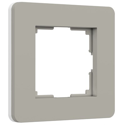 Рамка на 1 пост Split (дымчатый/белый, soft-touch) W0013067 a067259 - фото 299339