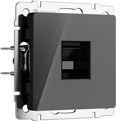 Розетка Ethernet RJ-45 (черный акрил) W1181048 a064046 - фото 302605