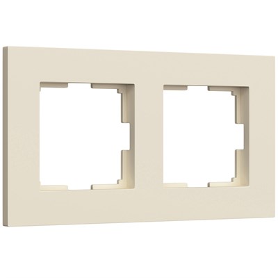 Рамка из поликарбоната на 2 поста Slab айвори софт W0022962 a062806 - фото 304226