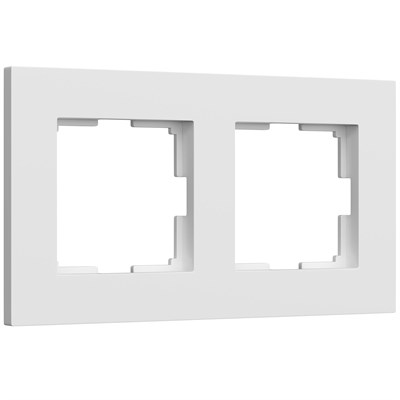 Рамка из поликарбоната на 2 поста Slab белый софт W0022961 a062795