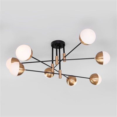 Умная потолочная люстра в стиле лофт 70129/8 латунь Smart a057080