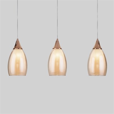 Подвесной светильник со стеклянными плафонами 50285/3 золото a056841