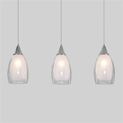 Подвесной светильник со стеклянным плафоном 50285/3 хром a056839