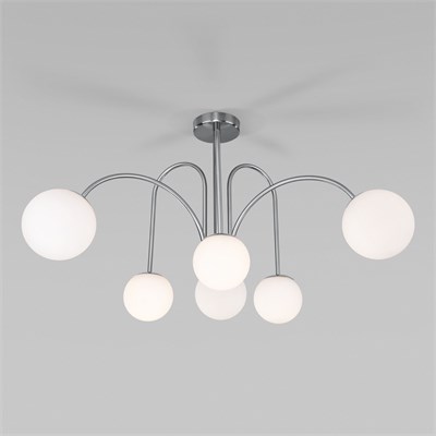 Умная потолочная люстра с плафонами 30177/6 хром a055500