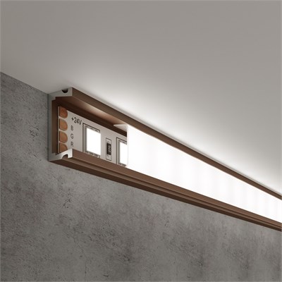 Накладной алюминиевый профиль для светодиодной ленты LL-2-ALP006 a053621