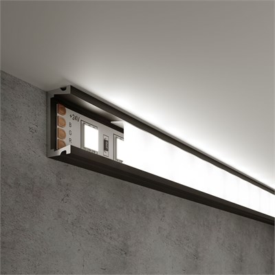 Накладной алюминиевый профиль для светодиодной ленты LL-2-ALP006 a053619