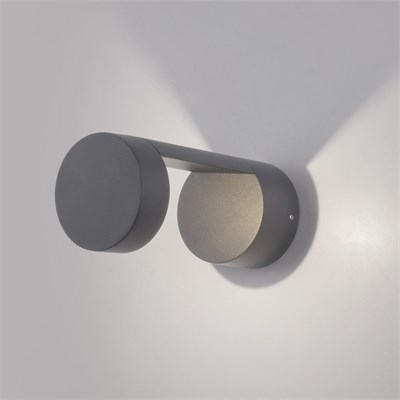 Уличный настенный светодиодный светильник Nimbus IP54 1540 TECHNO LED серый a053452 - фото 310548