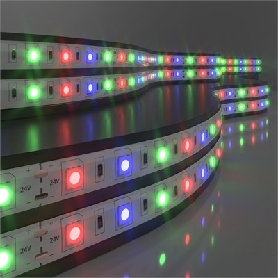 Светодиодная лента 24 В 14,4 Вт/м 60 Led/м 5050 IP65, RGB, 5 м Лента светодиодная 24V 14,4W 60Led 5050 IP65 RGB, 5м a052978