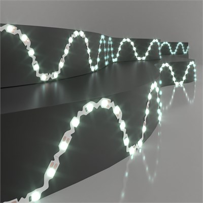 Светодиодная гибкая лента 12 В 6 Вт/м 60 Led/м 2835 IP20, холодный белый 6500K, 5 м Лента светодиодная гибкая 12V 6W 60Led 2835 IP20 холодный белый, 5м a052854