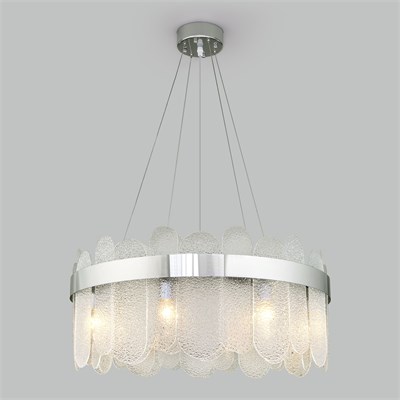 Умная подвесная люстра с фактурным стеклом 333/8 a052687 - фото 311075