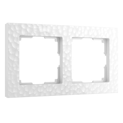 Рамка из поликарбоната на 2 поста Hammer белый W0022401 a052515