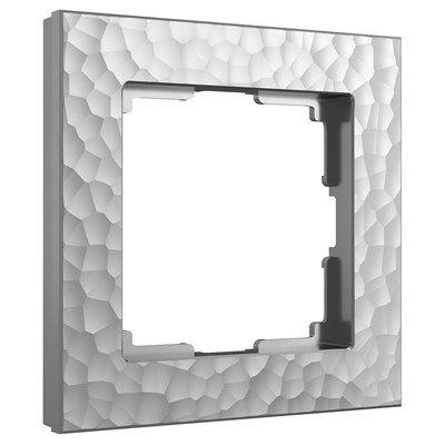 Рамка из поликарбоната на 1 пост Hammer серебряный W0012406 a052512