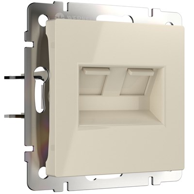 Розетка двойная Ethernet RJ-45 (слоновая кость) W1181103 a051489 - фото 312364