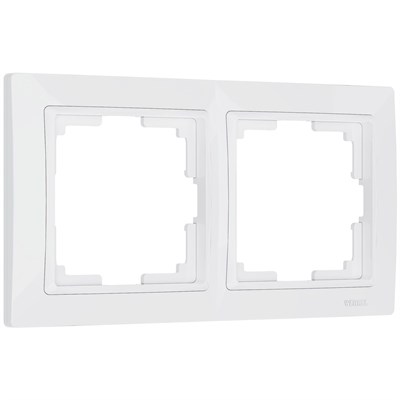 Рамка из поликарбоната на 2 поста Snabb Basic белый W0022001 a051305