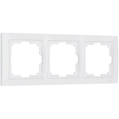 Рамка из поликарбоната на 3 поста Snabb Basic белый W0032001 a051299