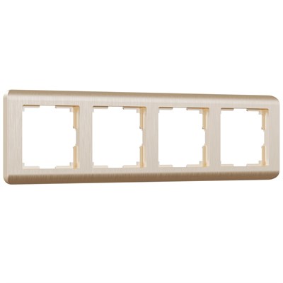 Рамка из поликарбоната на 4 поста Stream шампань W0042111 a051285