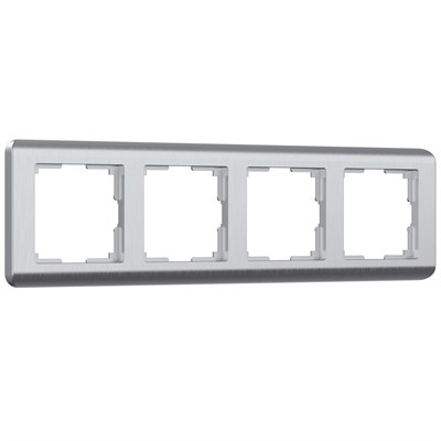 Рамка из поликарбоната на 4 поста Stream серебряный W0042106 a051275