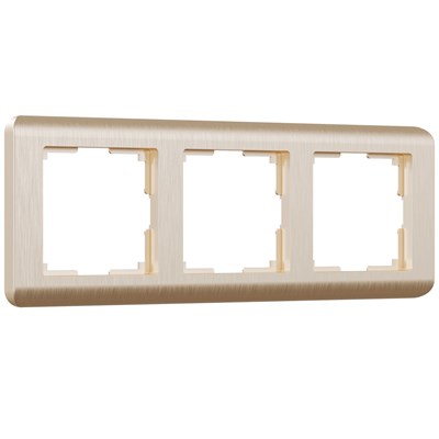 Рамка из поликарбоната на 3 поста Stream шампань W0032111 a051274