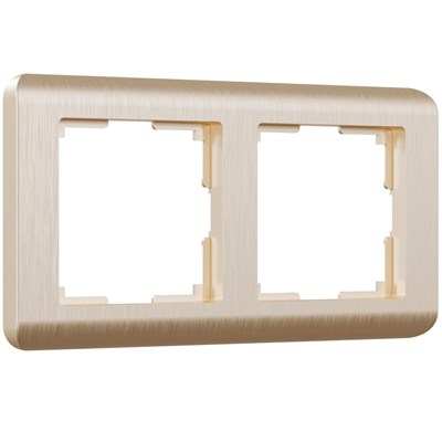 Рамка из поликарбоната на 2 поста Stream шампань W0022111 a051263