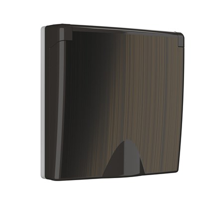 Накладка для розетки IP44 с крышкой (бронзовый) W1179212 a051066 - фото 313418