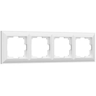 Рамка из пластика на 4 поста Fiore белый W0042201 a051035