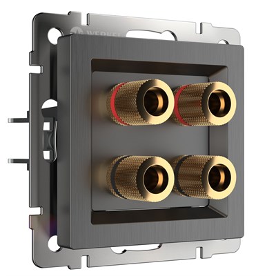 Акустическая розетка (графит рифленый) W1185004 a050752 - фото 313941