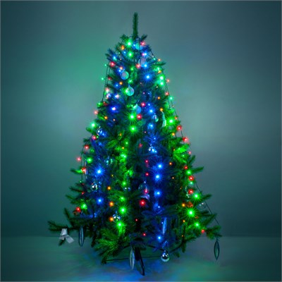 Гирлянда занавес на ель мульти 0,45*1,5м IP20 200-003 мульти a049840 - фото 314388