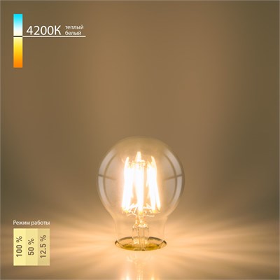 Филаментная светодиодная лампа Dimmable A60 9W 4200K E27 BLE2715 a048382 - фото 314881