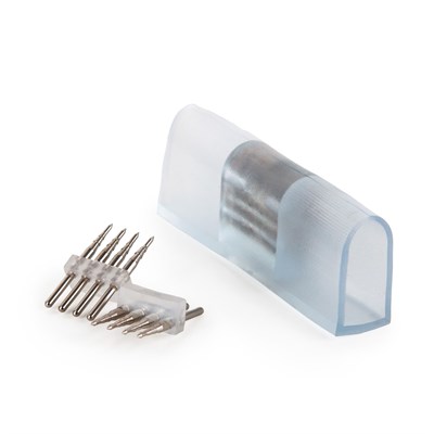 Переходник для одностороннего светодиодного гибкого неона LS001 220V 5050 RGB (10 шт.) PSL-12 a043637