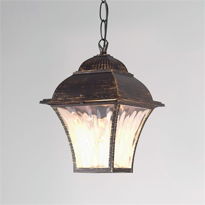 Уличный подвесной светильник Apus H черное золото IP33 GL 1009H a043115