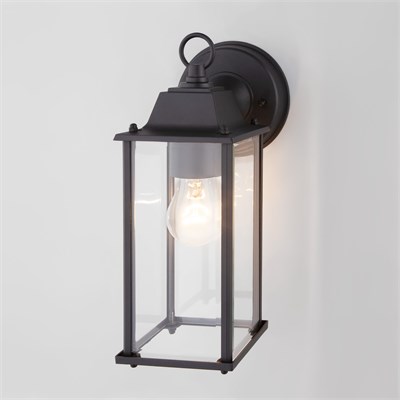 Уличный настенный светильник Brick черный IP33 1008D черный a038438 - фото 317221