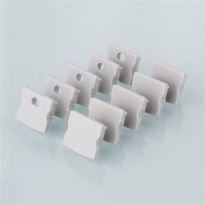 Комплект заглушек для накладного алюминиевого профиля светодиодной ленты (10 пар) ZLL-2-ALP001-R a029097